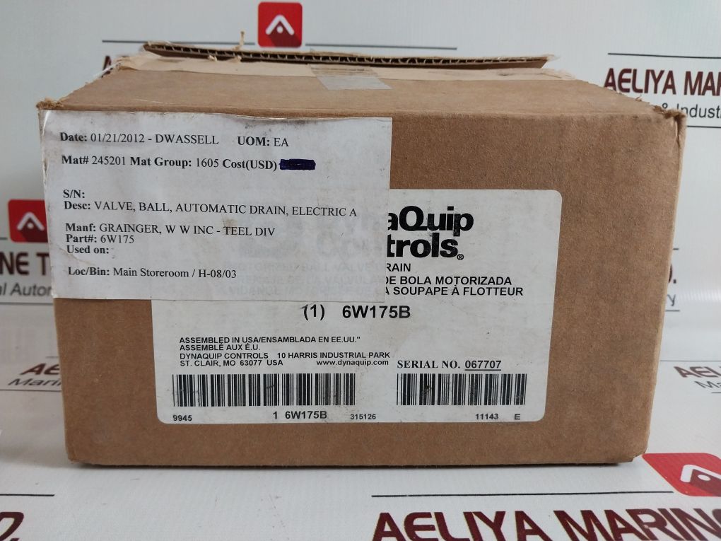 Dynaquip Controls 6W175 Drainmaster Timed Drain Valve