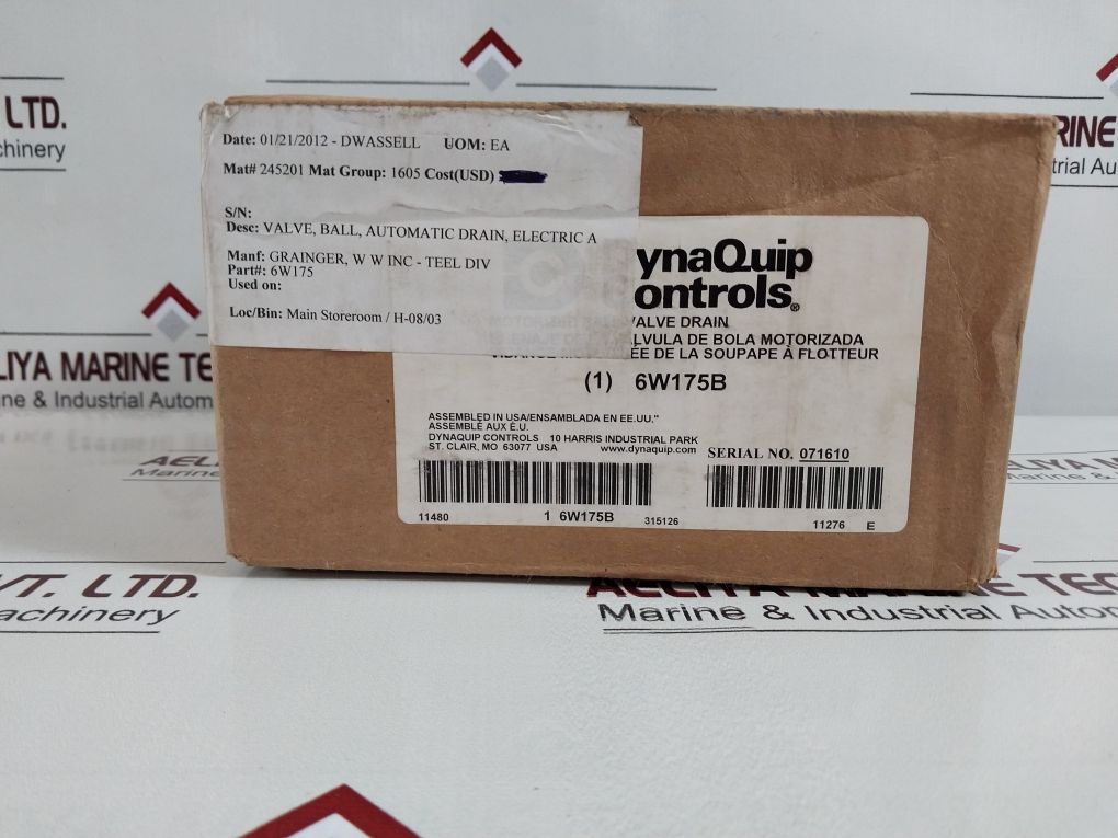 Dynaquip Controls 6W175 Drainmaster Timed Drain Valve 6W175B