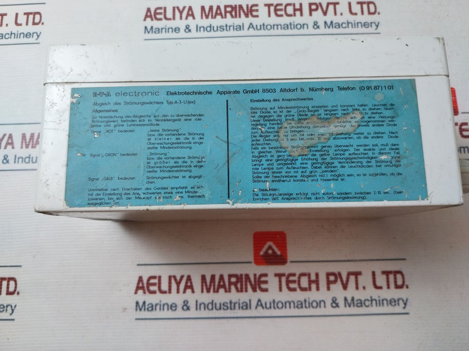 E-t-a Electronic A-3-u (Ex) Supply And Signal Circuit