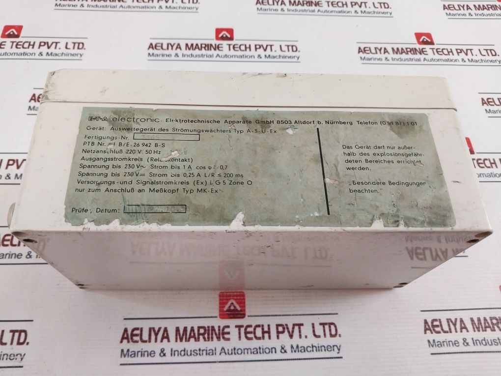 E-t-a Electronic A-3-u Ex Supply And Signal Circuit 220V 50Hz