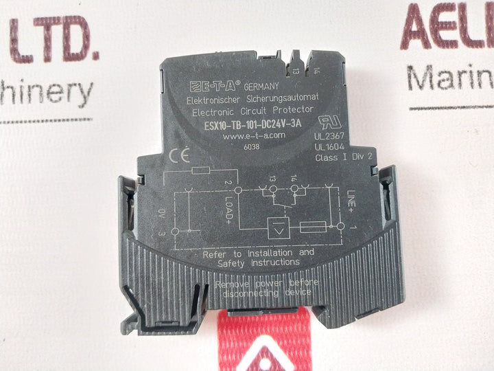 E-t-a Tb-101 Electronic Circuit Protector Esx10-tb-101-dc24V-3A