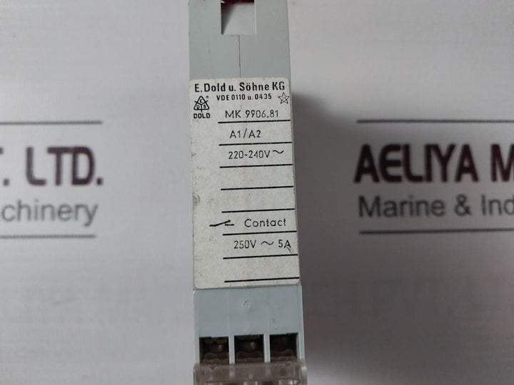 E. Dold Mk 9906.81 Relay Timing