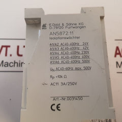 E.Dold An5872.11 Insulation Monitor
