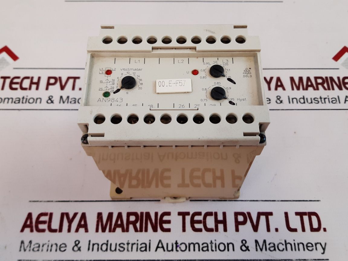E.Dold An9843.82011 Voltage Relay 1-20S Ac11 3A250V
