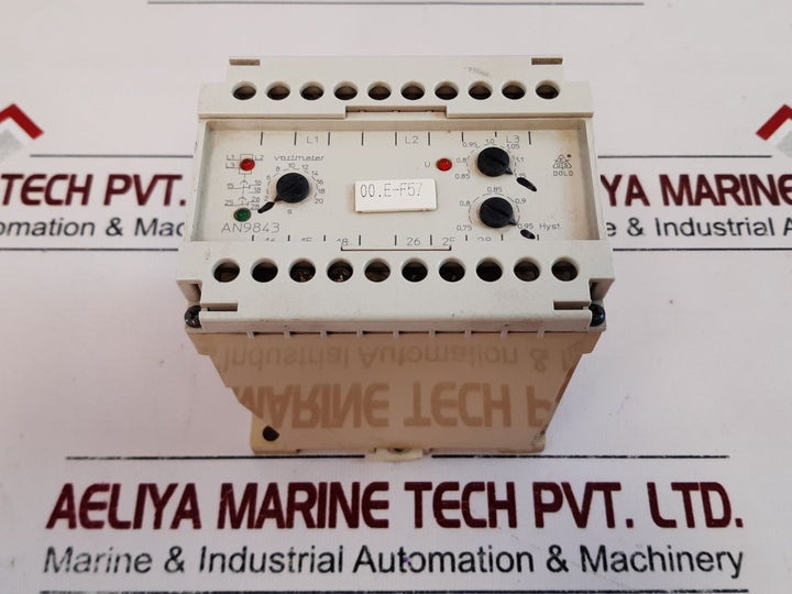 E.Dold An9843.82011 Voltage Relay 1-20S Ac11 3A250V
