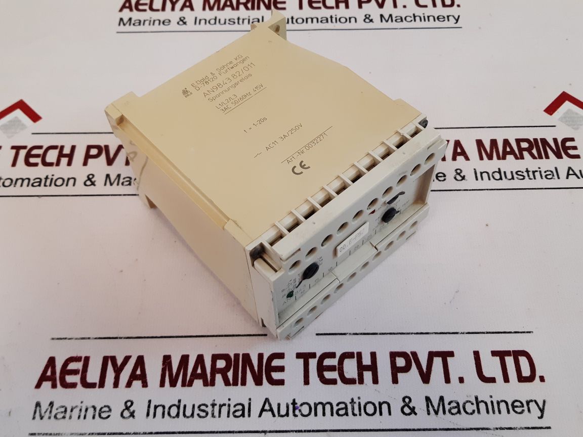 E.Dold An9843.82011 Voltage Relay 1-20S Ac11 3A250V
