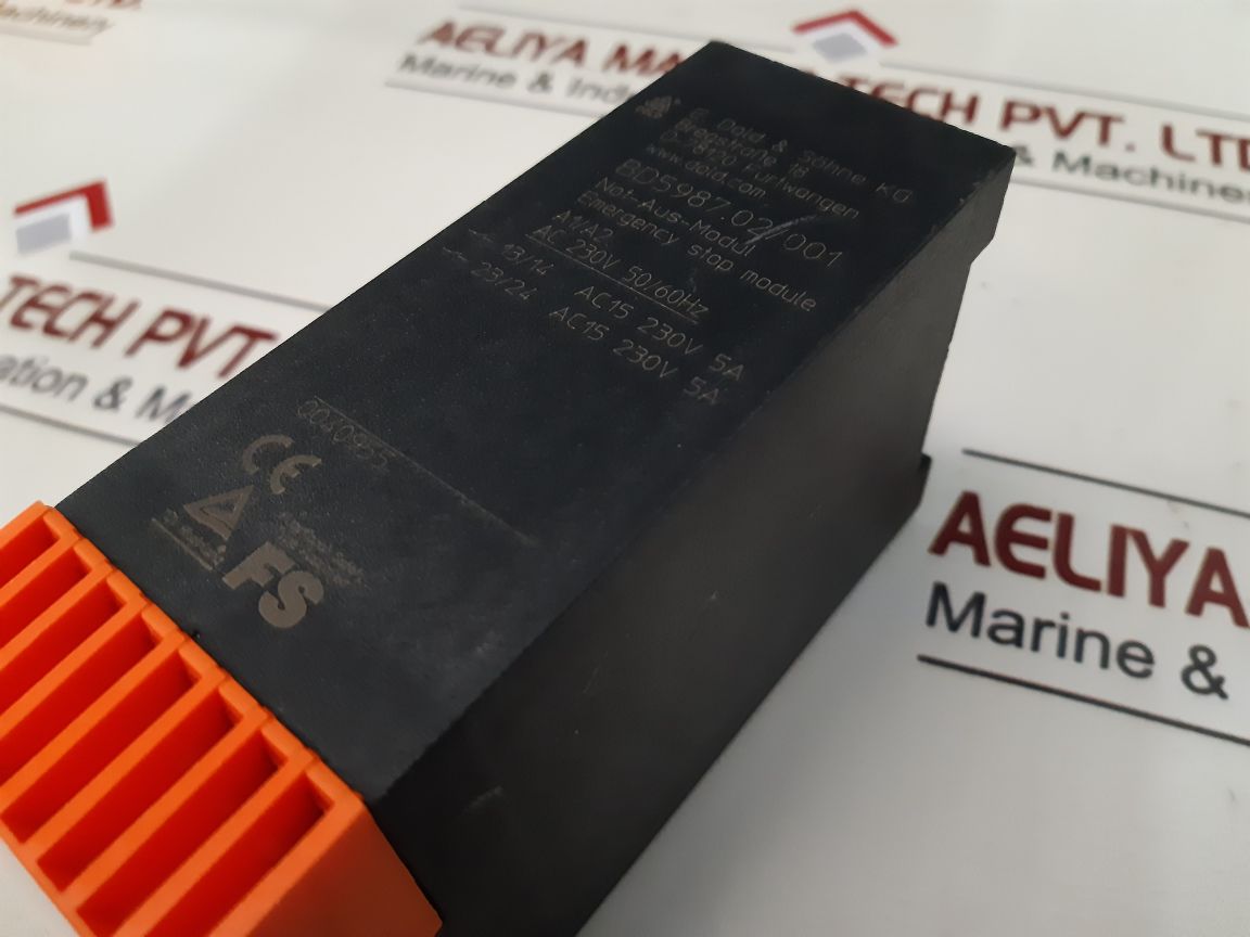 E.Dold Bd5987.02/001 Safety Relay Bd5987