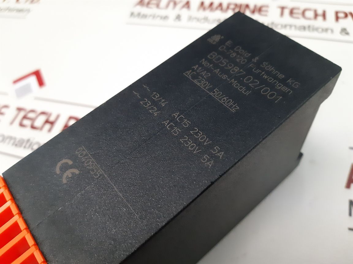 E.Dold Bd5987.02/001 Safety Relay Bd5987 50/60 Hz