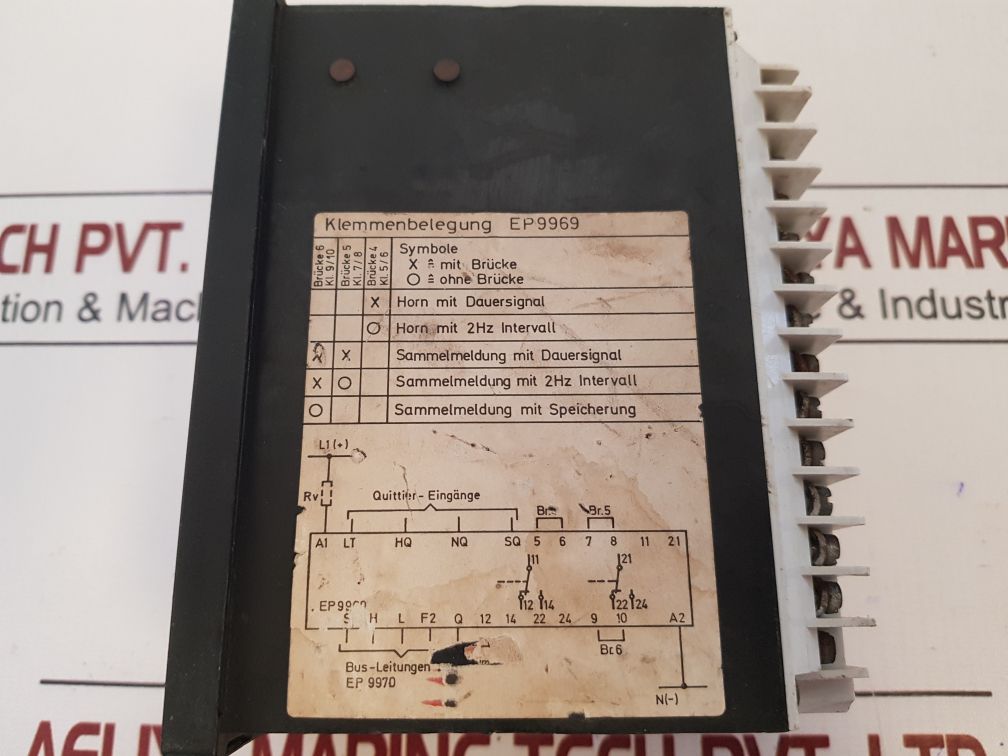 E.Dold & Sohne Ep 9969/301 Clamping Cover Ac 250V 3A