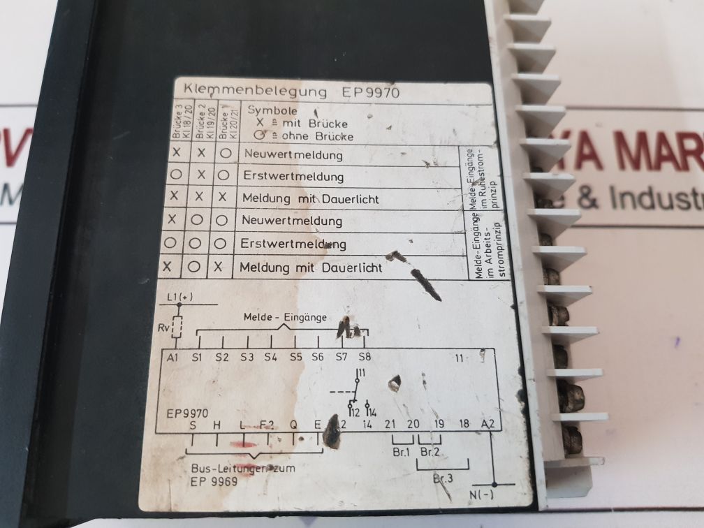 E.Dold & Sohne Ep 9970/301 Clamping Cover 220V Ac