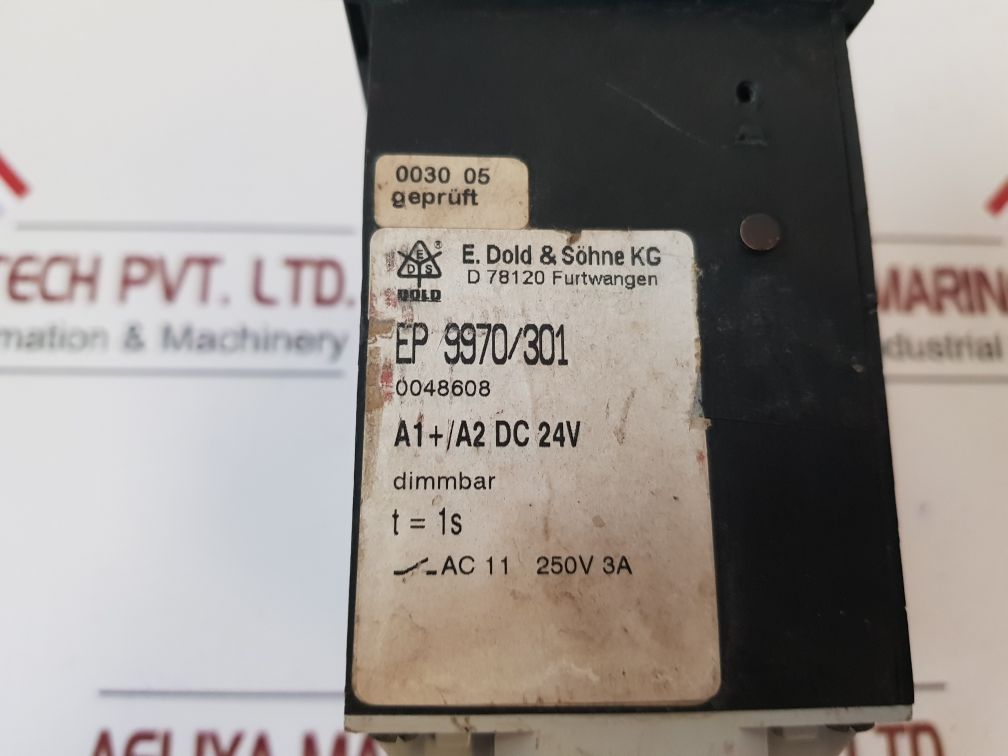 E.Dold & Sohne Ep 9970/301 Clamping Cover 220V Ac