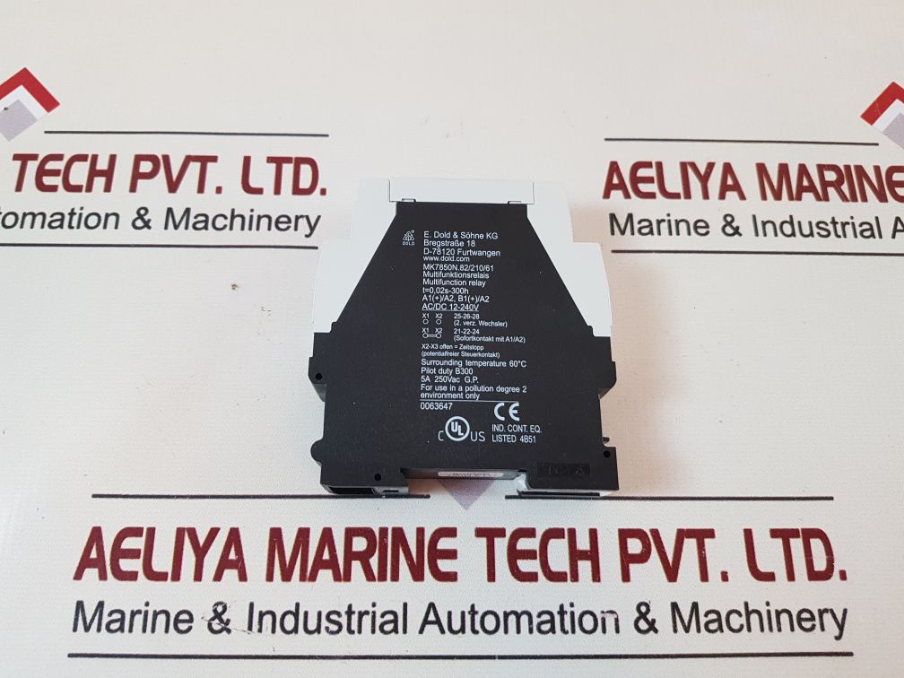 E.Dold & Sohne Mk7850N.82/210/61 Multi-function Relay