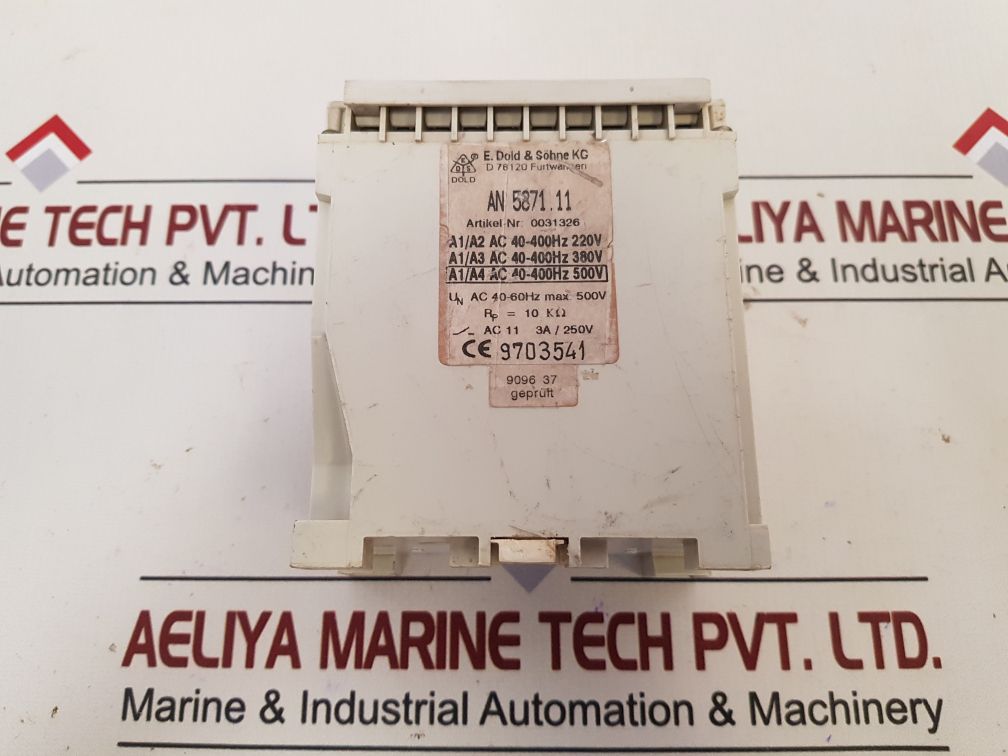 E.Dold & Sohne An 5871.11 Insulation Monitor 0031326 Ac 250V 3A