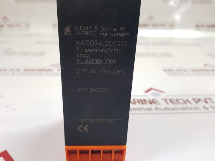E.Dold & Sohne Ba9094.20/001 Temperature Monitoring Relay
