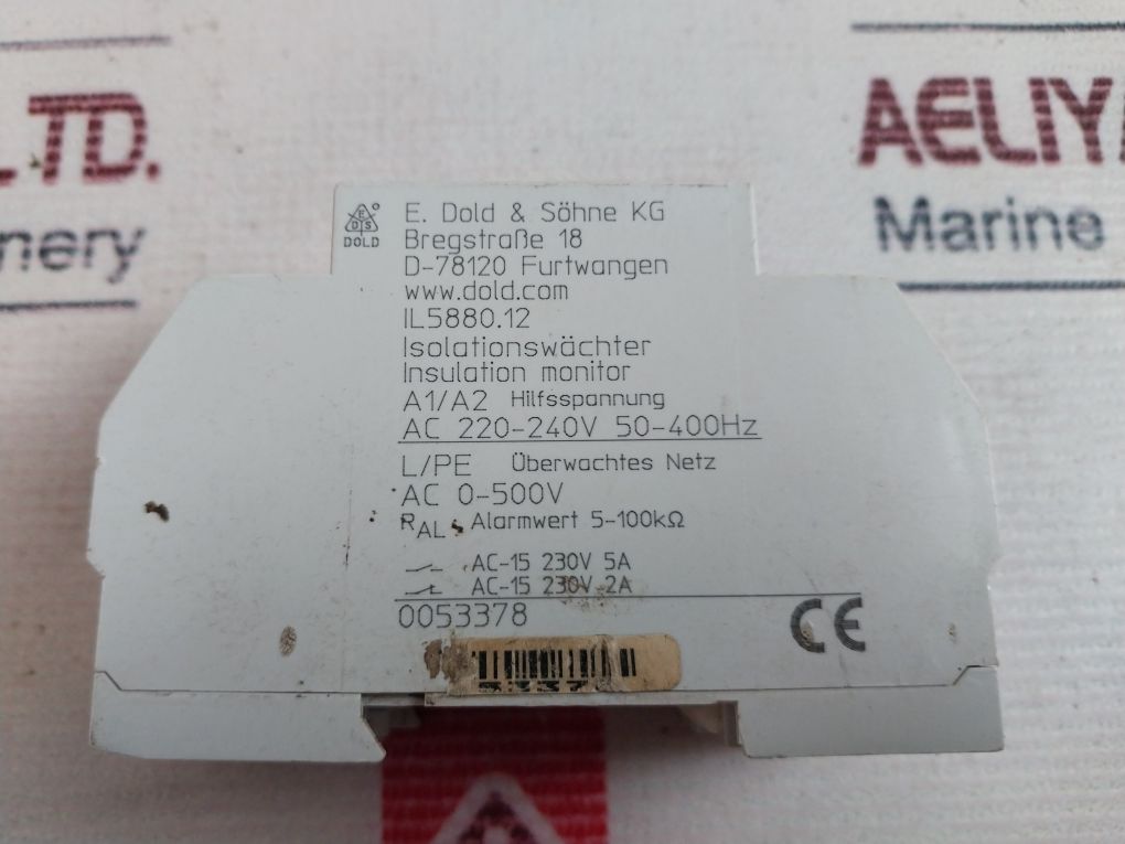 E.Dold & Sohne Il5880.12 Insulation Monitor Ac 0-500V