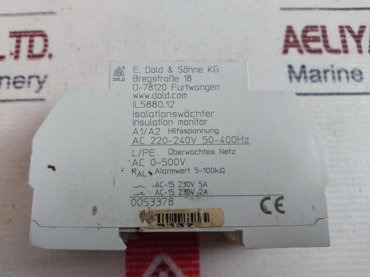 E.Dold & Sohne Il5880.12 Insulation Monitor Ac 0-500V