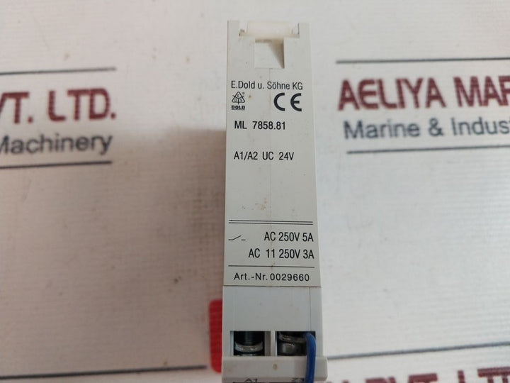 E.Dold U. Sohne Ml 7858.81 Time Relay Supply Delayed