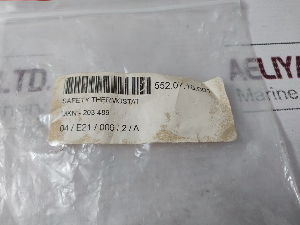 E.G.O. 55.33544.010 Safety Thermostat Mkn-203 489, 552.07.10.001