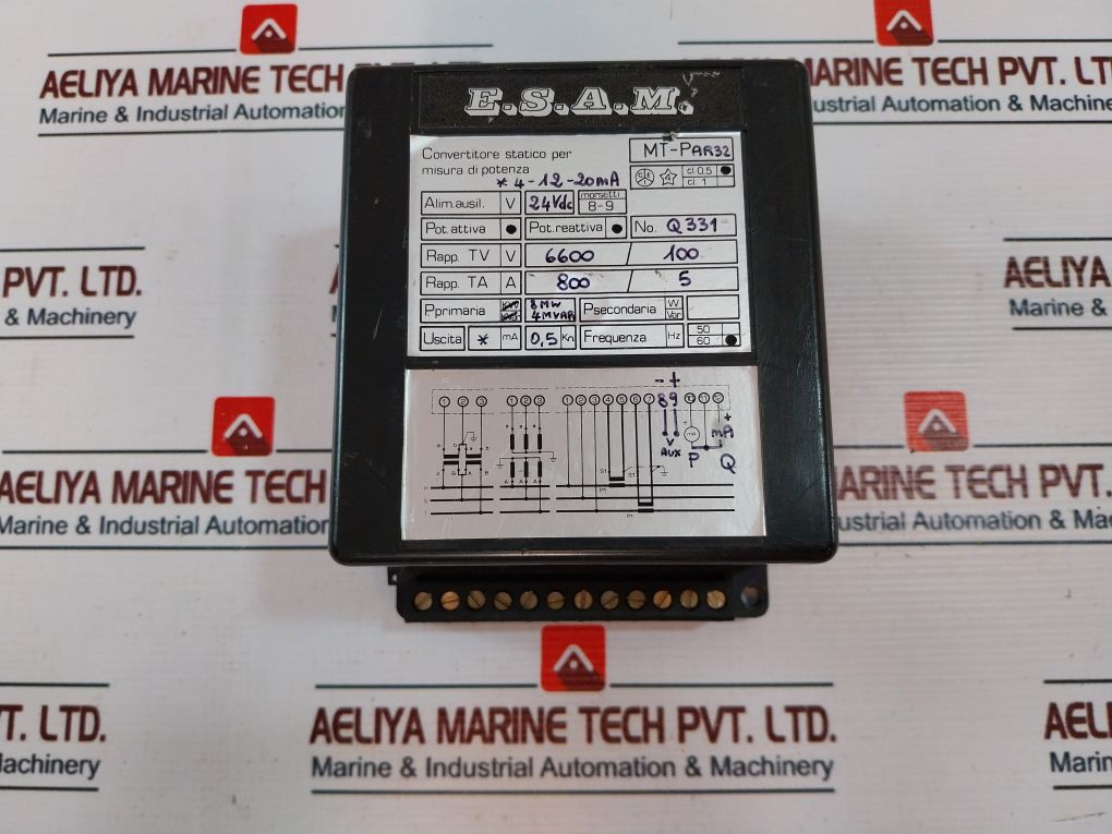 E.S.A.M. Mt-par32 Static Converter For Power Measurement 24Vdc