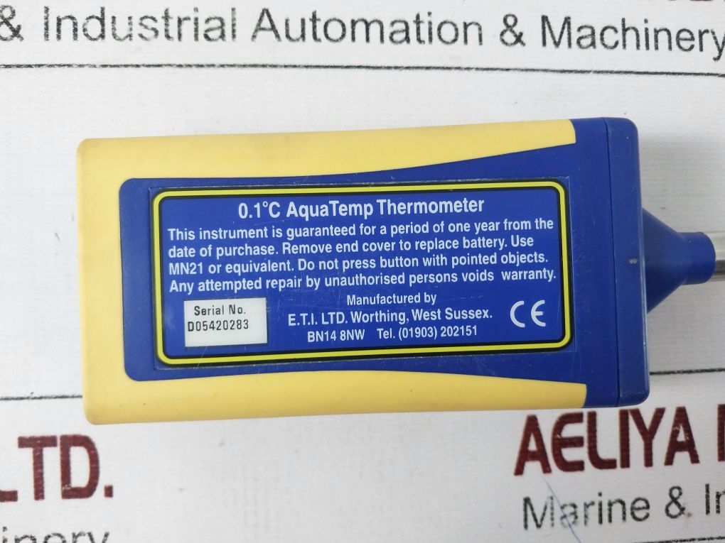 E.T.I. 0.1°C Aquatemp Waterproof Thermometer