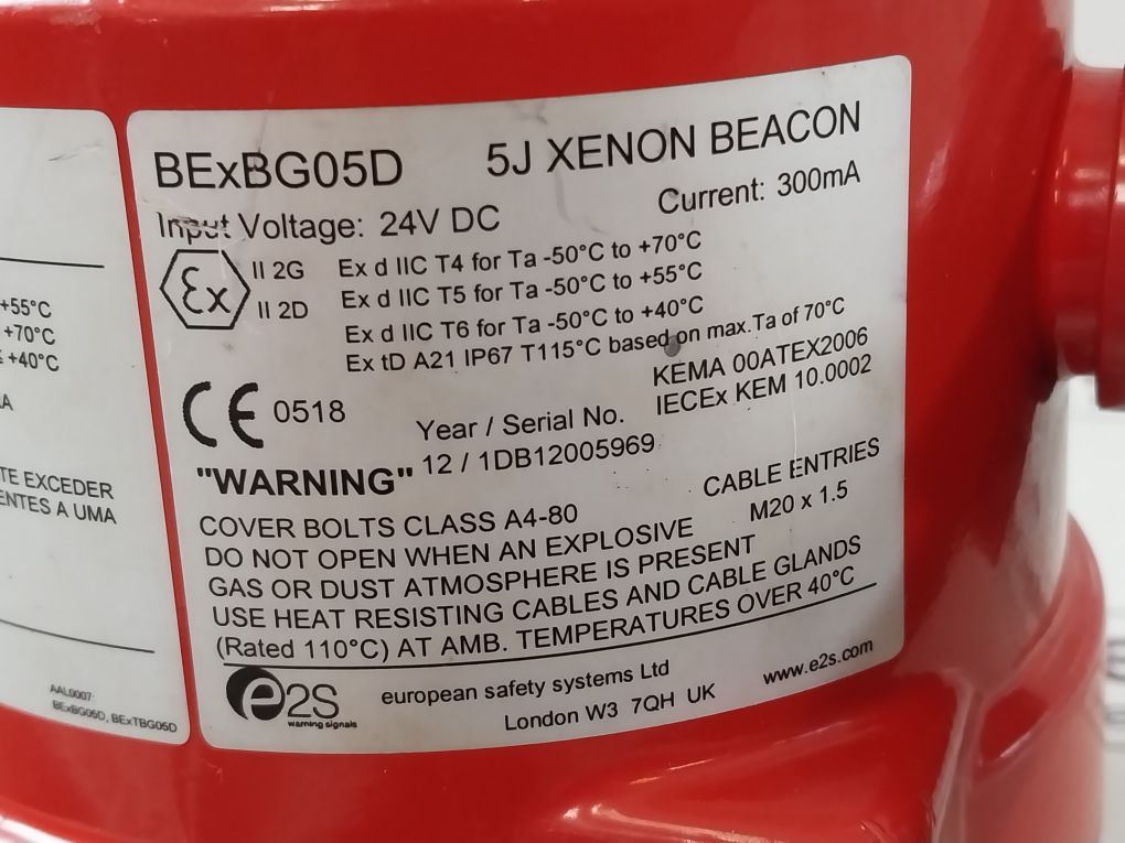 European Safety Systems Bexbg05D 5J Xenon Beacon