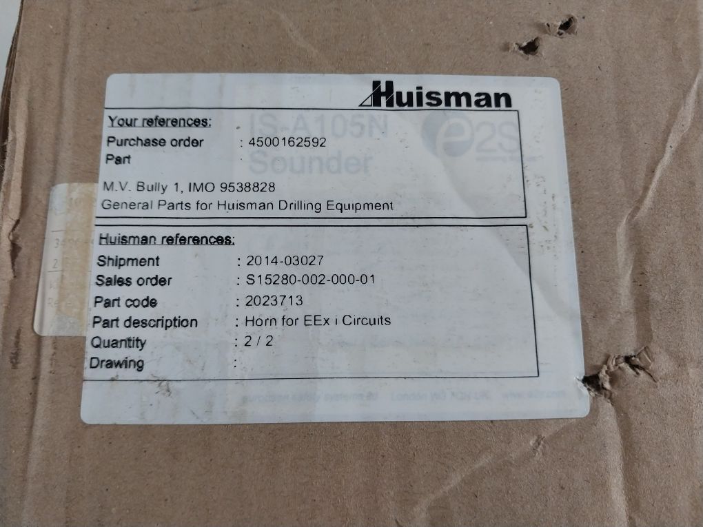 E2S Is-a105N Sounder Alarm Horn 2023713