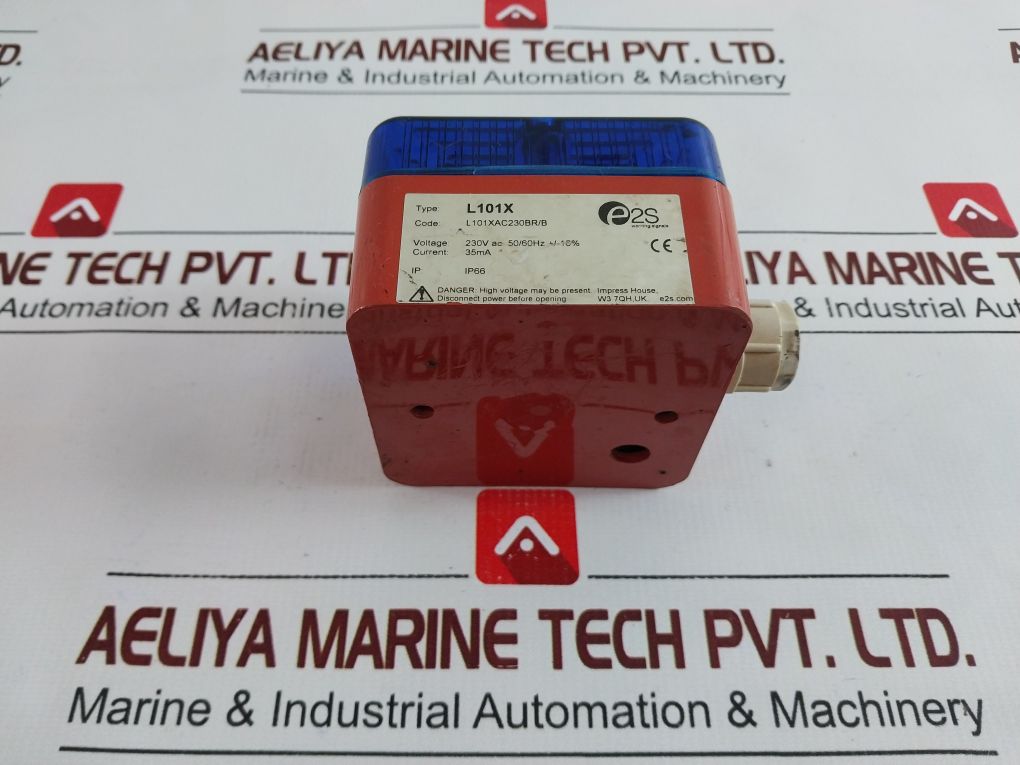 E2S L101X Flashing Beacon Blue Light L101Xac230Br/B 230Vac