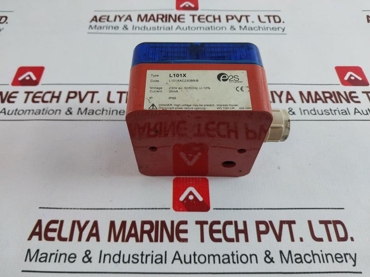 E2S L101X Flashing Beacon Blue Light L101Xac230Br/B 230Vac