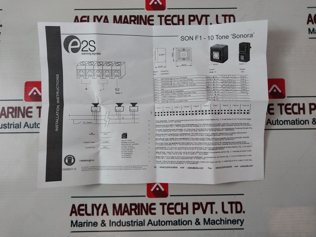 E2S Sonf1Dc24W 24Vdc