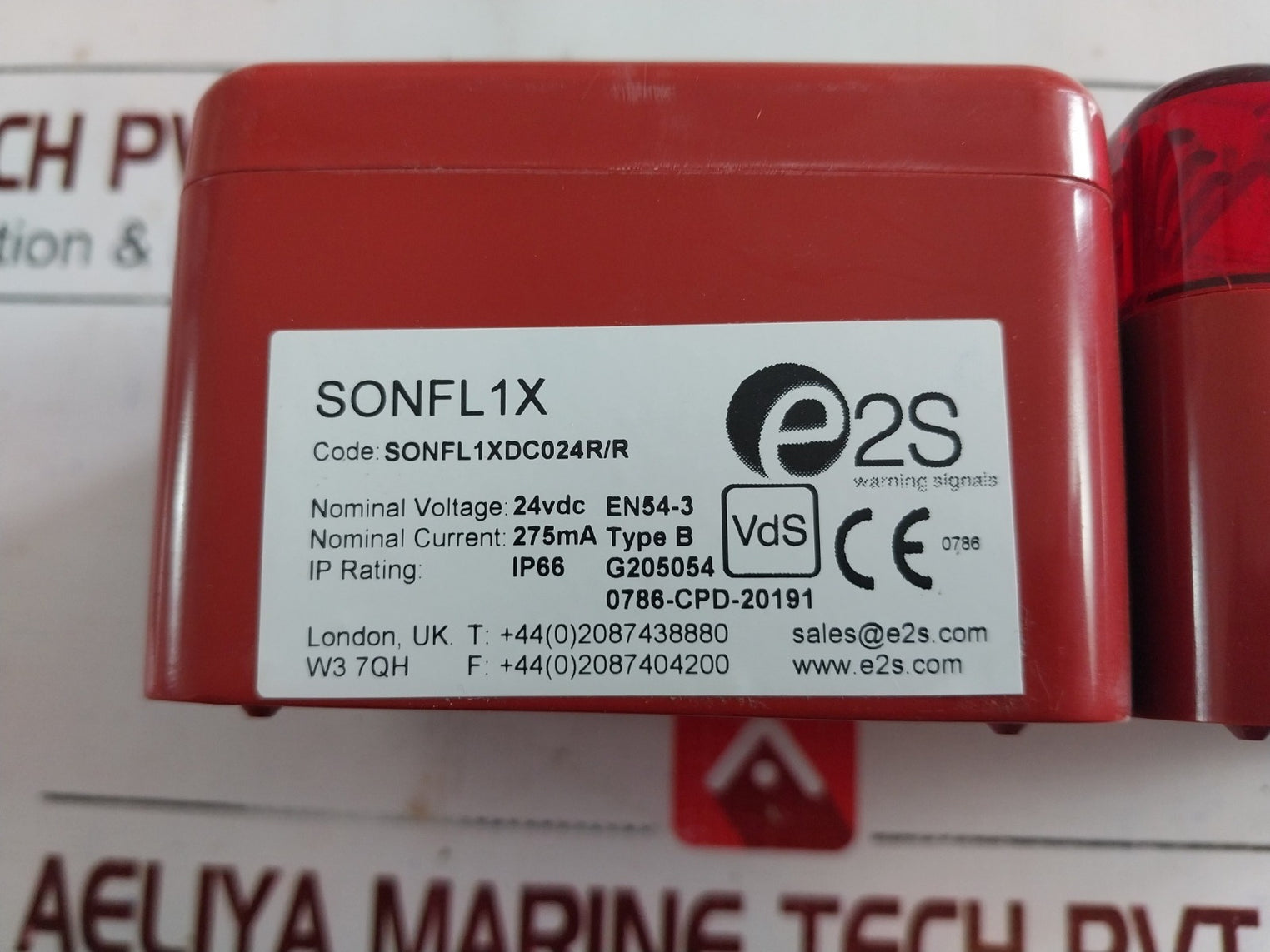 E2S Sonfl1X Combined Sounder Beacon And Flashlight Sonfl1Xdc024R/R
