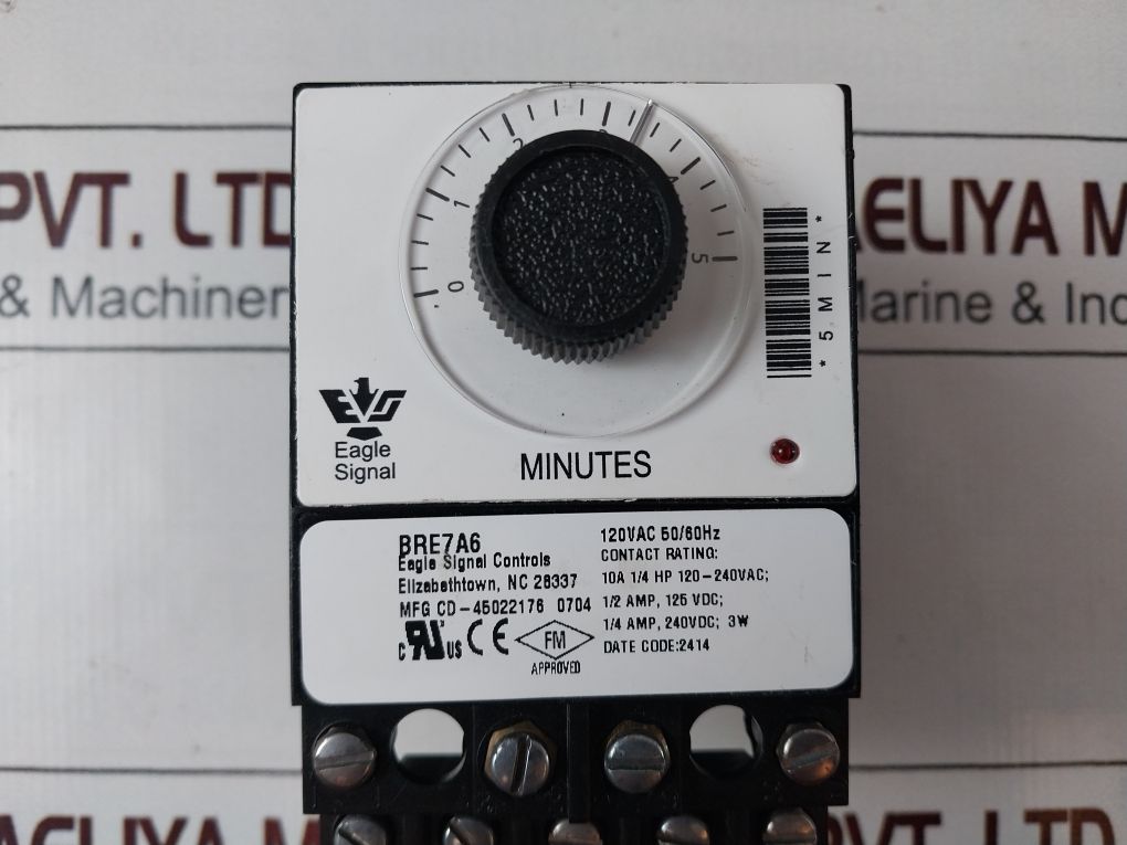 Eagle Signal Bre7A6 Electronic Reset Timer 0-5 Minutes