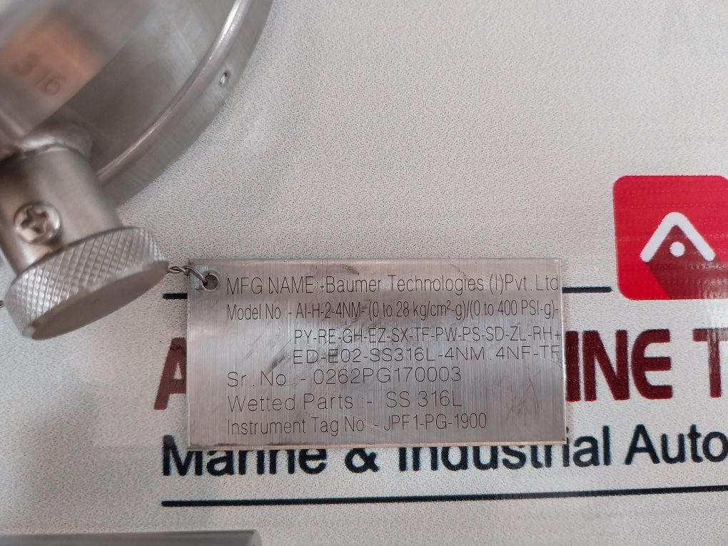 Eagleburgmann Ss 316L Pressure Gauge