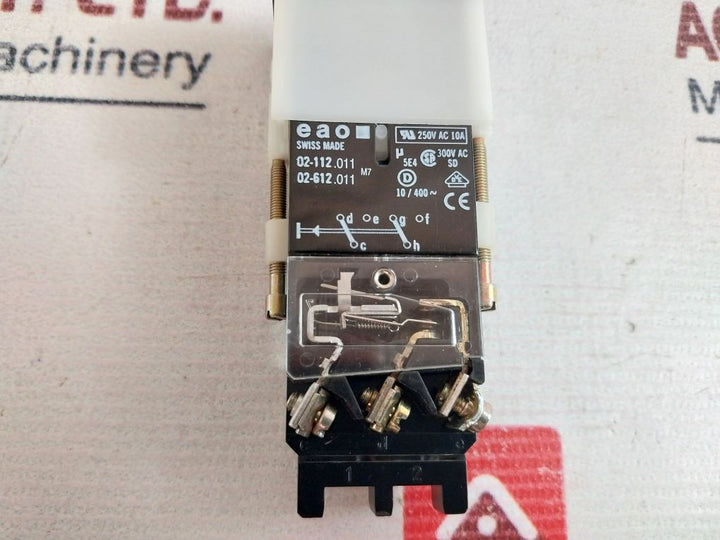 Eao 02-112.011 Pushbutton Switch 250V Ac 10A