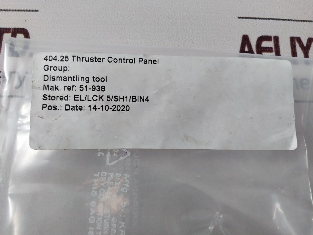 Eao 51-938 Thruster Control Panel