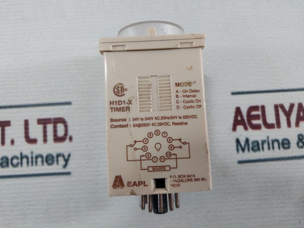 Eapl H1D1-x A-on Delay Timer 0 To 30 Sec