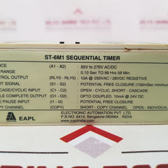 Eapl St-6M1 Sequential Timer