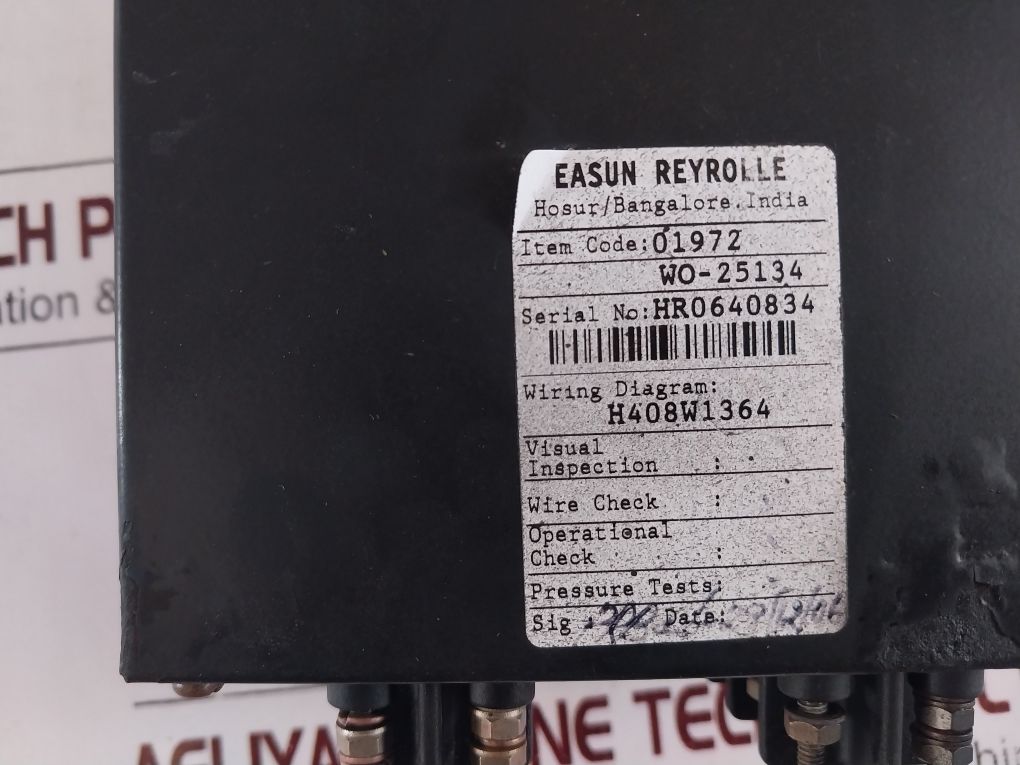 Easun Reyrolle B33X2 Relay