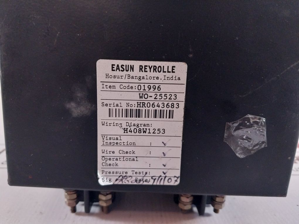 Easun Reyrolle B33X3 Relay