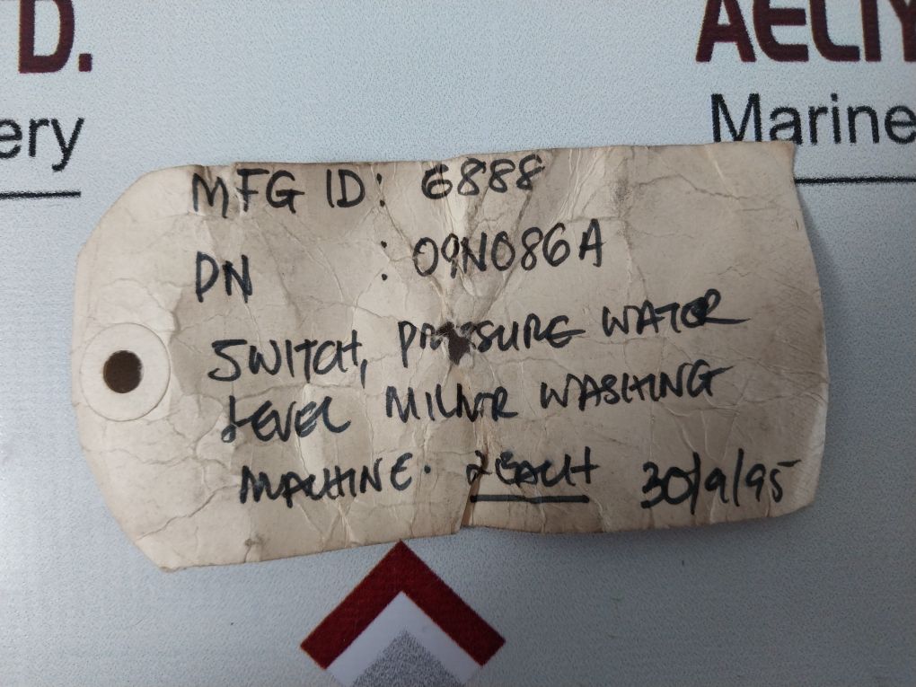 Eaton 09N086A Washer Pressure Switch For Milnor