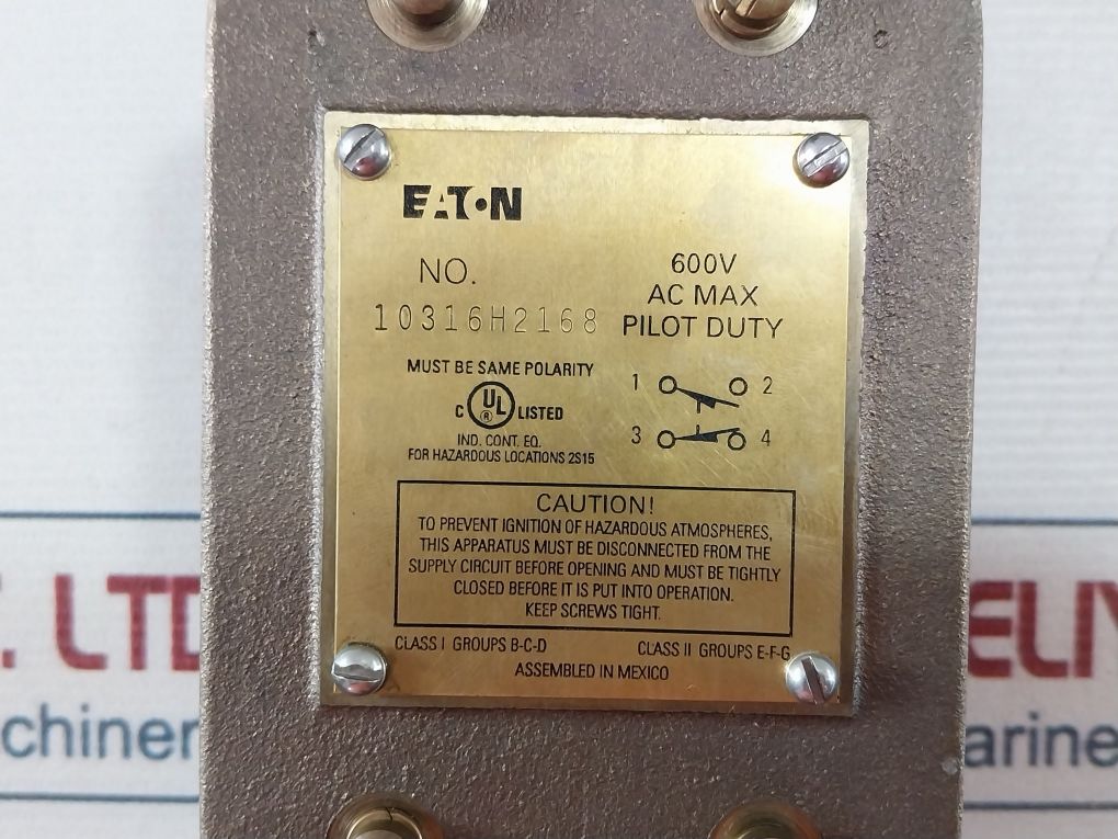 Eaton 10316H2168 Limit Switch Rotary Head B038