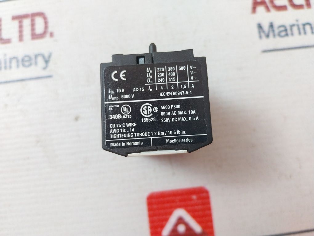 Eaton 22 Dil Em Auxiliary Contact Block