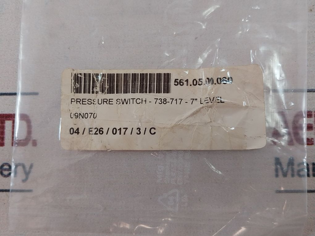 Eaton 738-717-2 Pressure Switch 09N070