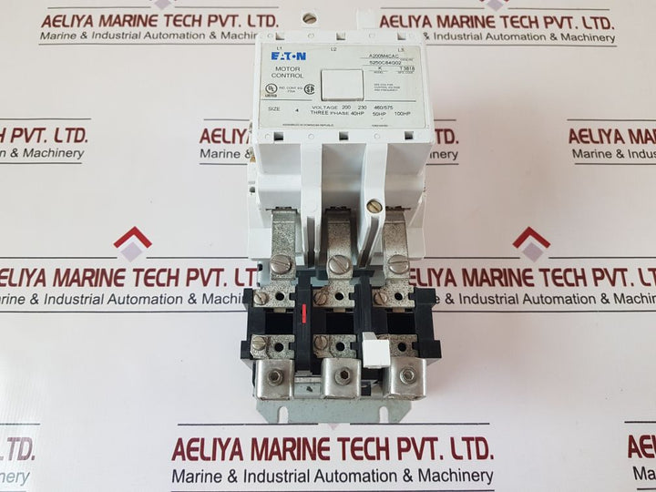 Eaton A200M4Cac Motor Starter Size 4 Model:K