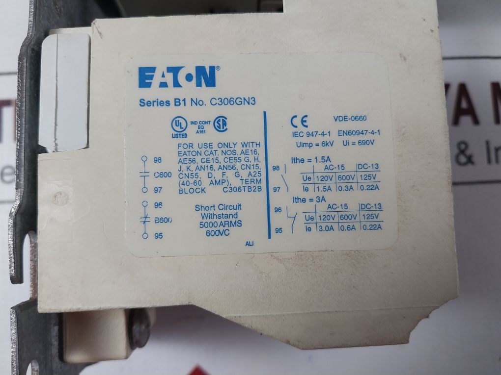 Eaton An16Gn0 Starter C306Gn3