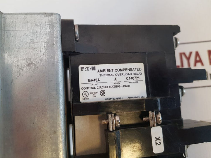 Eaton Ba43A Thermal Overload Relay