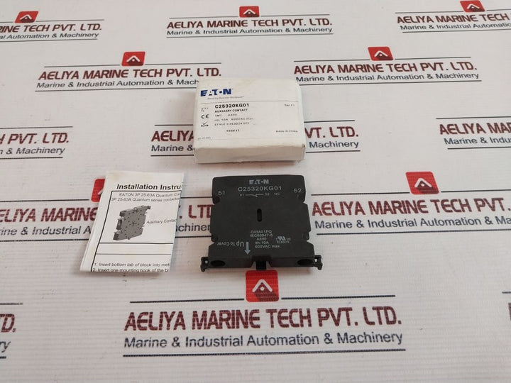 Eaton C25320Kg01 Auxiliary Contact Block 10A 600Vac