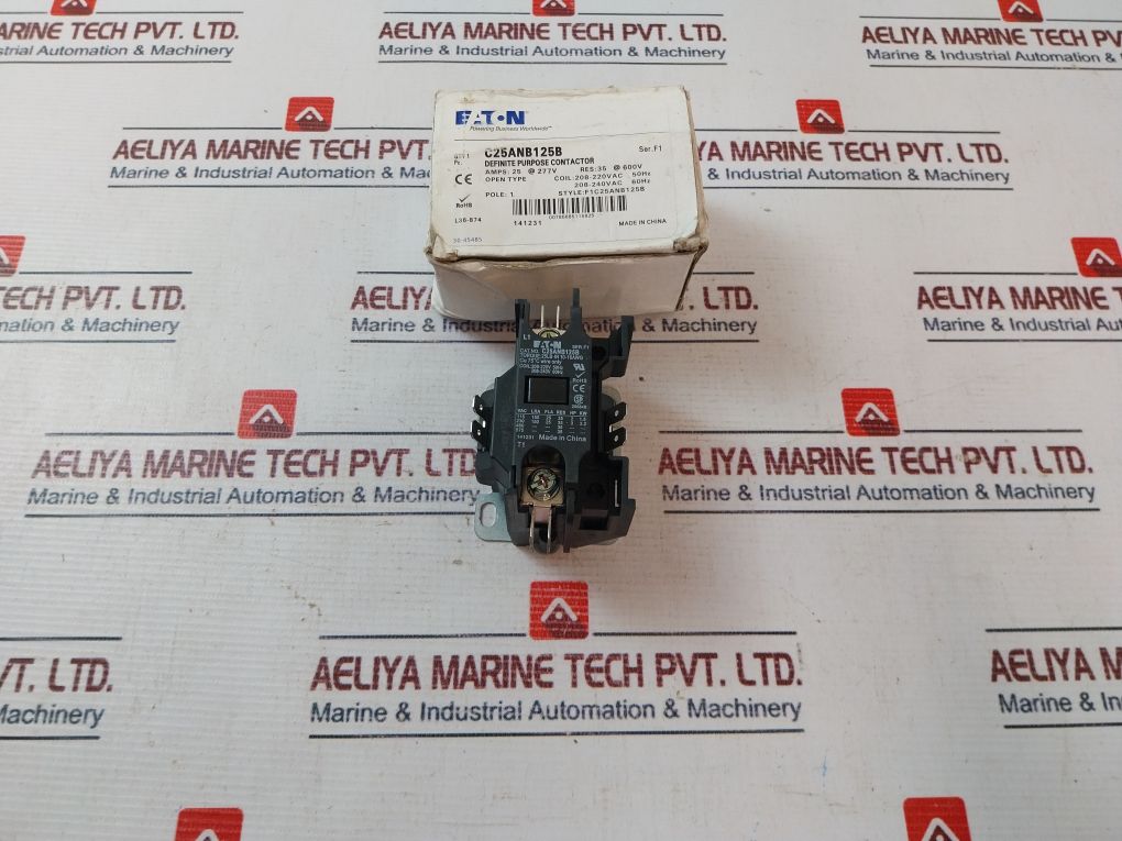 Eaton C25Anb125B Definite Purpose Contactor 208-220V 50Hz