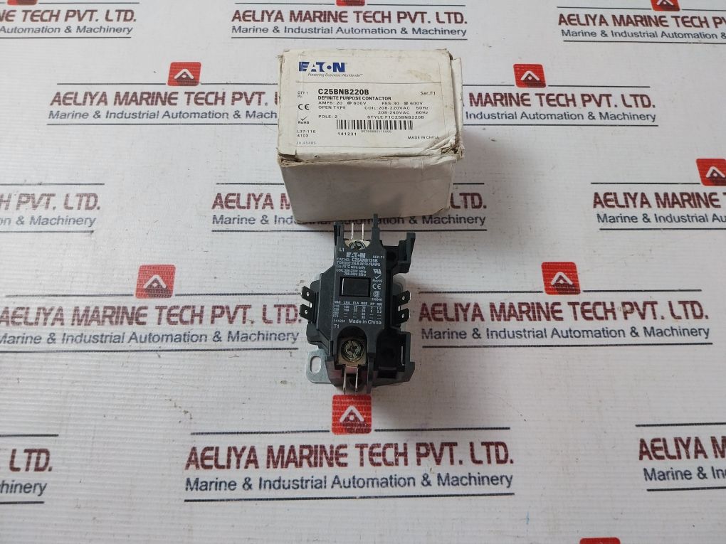 Eaton C25Bnb220B Definite Purpose Contactor 240V
