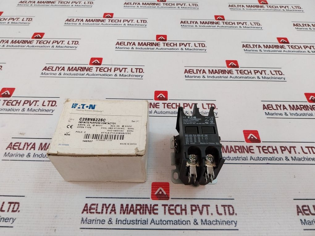Eaton C25Bnb225C 2 Pole Definite Purpose Contactor Ser F1
