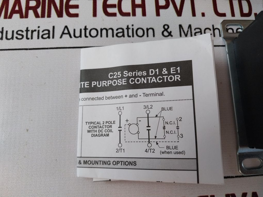 Eaton C25Dnf340 Ser.E1 Definite Purpose Contactor 110-120V Ac 50-60Hz